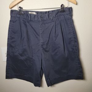 Callaway Golf Sport Navy Blue Shorts Cotton Pleated Trouser Chino Size 33